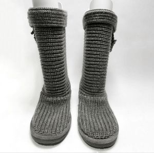 Bearpaw Casual Boots Womens Knit Tall Three Toggle Sweater